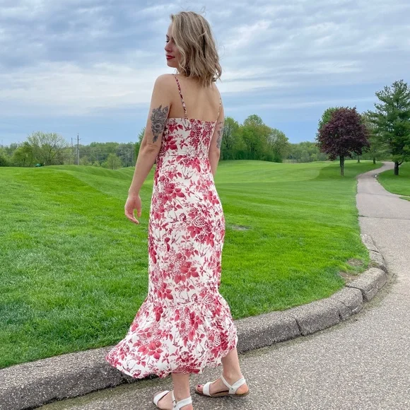 Reformation Emersyn Midi Dress in Toile De Jouy print Size 6 - Picture 14 of 15